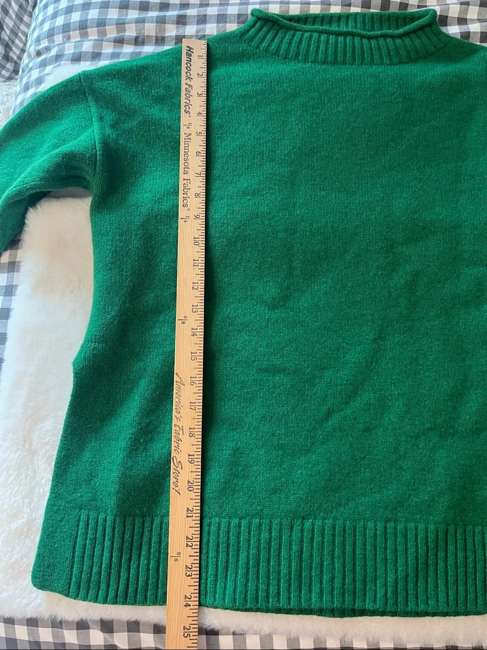 TOAST High Neck Roll Neck 100% Merino Wool Sweater Boxy Fit Size Large